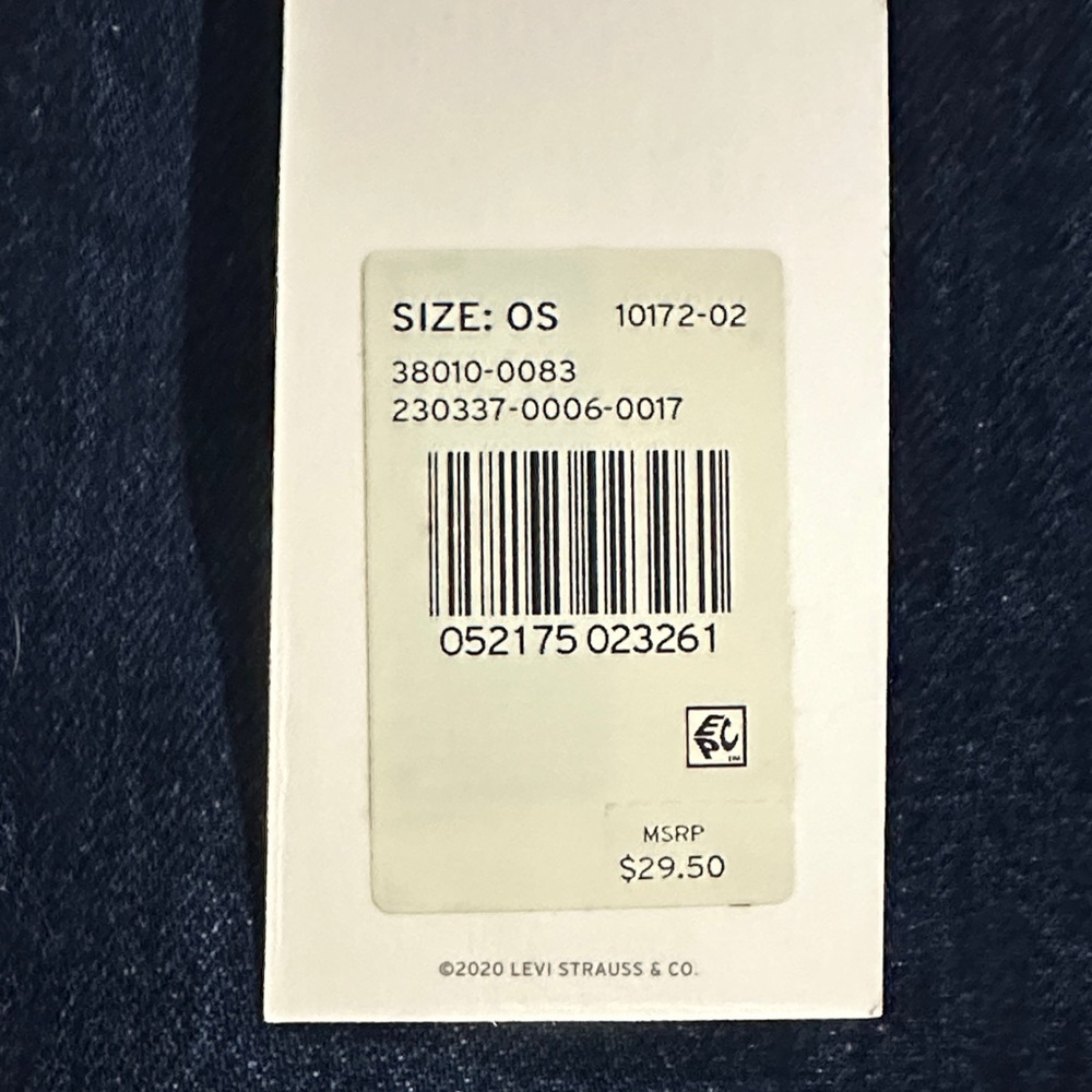 Levi's Navy Denim Tote Bag - Picture 3 of 3